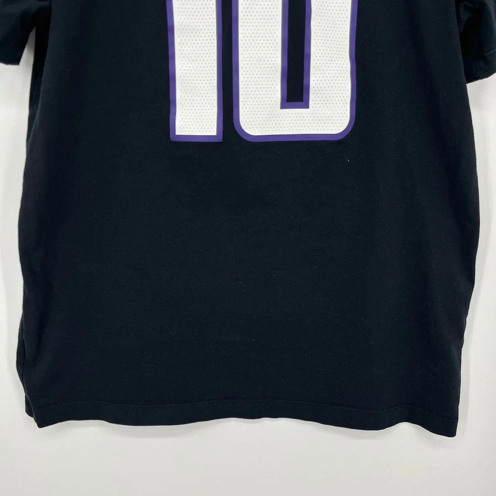 Jordan Sacramento Kings Domantas Sabonis #10 Black Statement T-Shirt Size L